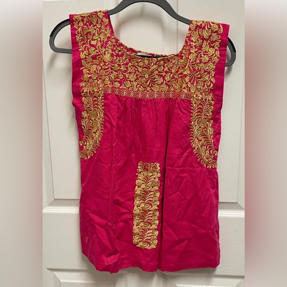 J.Marie Mexican Embroidered Blouse